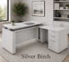 Picture of L Shaped Sit Stand Desk with Drawers and Reversible Return