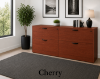 Picture of Double Lateral Filing Cabinet Credenza with Locking Drawers