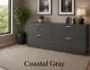 Picture of Double Lateral Filing Cabinet Credenza with Locking Drawers