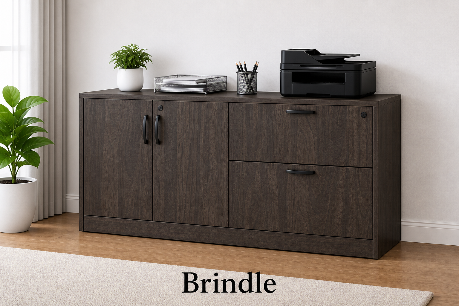 Lateral File Storage Cabinet Credenza with Locking Drawers | Choice ...