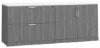 Picture of Lateral File Storage Cabinet Credenza with Locking Drawers and Door Storage