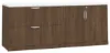 Picture of Lateral File Storage Cabinet Credenza with Locking Drawers and Door Storage
