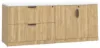 Picture of Lateral File Storage Cabinet Credenza with Locking Drawers and Door Storage