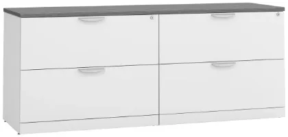 Picture of Double Lateral File Credenza with Locking Drawers