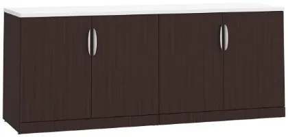 Picture of Double Storage Cabinet Credenza with Locking Doors and Adjustable Shelves