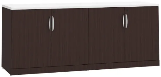 Picture of Double Storage Cabinet Credenza with Locking Doors and Adjustable Shelves