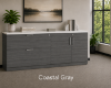 Picture of Lateral File Storage Cabinet Credenza with Locking Drawers and Door Storage