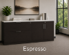 Picture of Lateral File Storage Cabinet Credenza with Locking Drawers and Door Storage