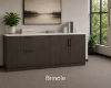 Picture of Lateral File Storage Cabinet Credenza with Locking Drawers and Door Storage