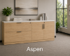 Picture of Lateral File Storage Cabinet Credenza with Locking Drawers and Door Storage