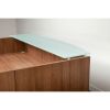 Picture of Executive L Shaped Reception Desk with Transaction Counter, Drawers and Locking Storage