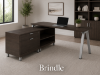 Picture of L Shaped Office Desk with Drawers, File Storage and Metal Legs