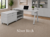 Picture of L Shaped Office Desk with Drawers, File Storage and Metal Legs