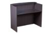 Picture of Small Reception Desk with Transaction Counter & Storage Options-Driftwood