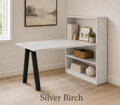 Picture of Office Desk with Bookcase, Open Storage and Adjustable Shelves