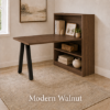 Picture of Office Desk with Bookcase, Open Storage and Adjustable Shelves
