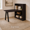 Picture of Office Desk with Bookcase, Open Storage and Adjustable Shelves