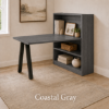 Picture of Office Desk with Bookcase, Open Storage and Adjustable Shelves