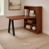 Picture of Office Desk with Bookcase, Open Storage and Adjustable Shelves