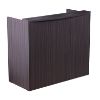 Picture of Small Reception Desk with Transaction Counter & Storage Options-Mahogany