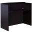 Picture of Small Reception Desk with Transaction Counter & Storage Options-Mocha