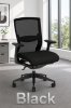 Picture of Gray Ergonomic Mesh Office Chair with Adjustable Arms and Lumbar Support  