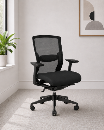 Picture of Ergonomic Mesh Office Chair with Adjustable Arms and Lumbar Support