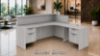 Picture of Modern L Shaped Reception Desk with Transaction Counter