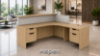 Picture of Modern L Shaped Reception Desk with Transaction Counter