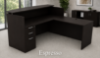 Picture of L Shaped Reception Desk with Locking Drawers and Reversible Return - PL Laminate