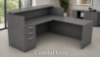 Picture of L Shaped Reception Desk with Reversible Return 