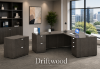 Picture of L-Shaped Desk with File Cabinet, Reversible Return & Storage