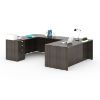 Picture of U-Shaped Desk with Storage, Reversible Bridge & Cable Management