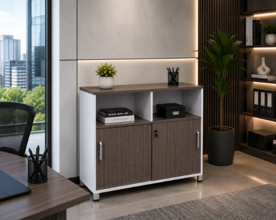 Picture of Storage Cabinet with Sliding Doors – Simple System Collection