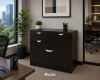 Picture of 4 Drawer Combo Lateral Filing Cabinet – Commerce Laminate-Mocha