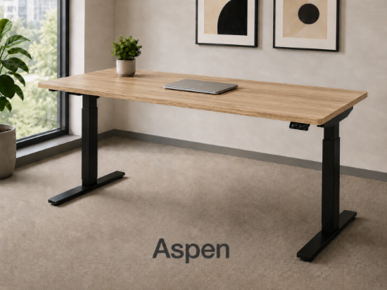 electric standing desk with memory handset