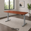 height adjustable office desk with laminate top