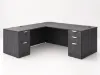 Picture of Executive L Shaped Desk with Drawers, Locking Storage and Cable Management