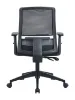 Picture of Black Mesh Office Chair with Adjustable Lumbar Support, Seat Slider, and Adjustable Arms