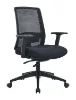 Picture of Black Mesh Office Chair with Adjustable Lumbar Support, Seat Slider, and Adjustable Arms