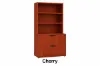Picture of Lateral File Cabinet with Bookcase Top and Locking Drawers