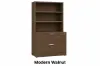 Picture of Lateral File Cabinet with Bookcase Top and Locking Drawers