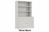 Picture of Lateral File Cabinet with Bookcase Top and Locking Drawers