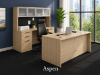 Picture of Executive Desk with Credenza and Hutch Set 