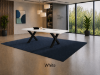 Picture of Boat Shaped Conference Table with Metal X Base, Cable Management