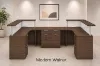 Picture of 2 Person U Shaped Reception Desk with Transaction Counter and Storage