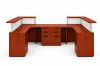 Picture of 2 Person U Shaped Reception Desk with Transaction Counter and Storage