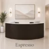 modern curved front desk for office reception
