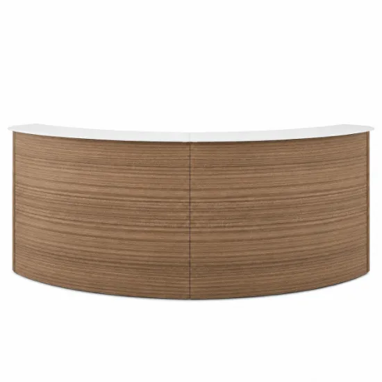 modern curved front desk for office reception