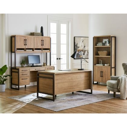 Picture of Artisan Executive Office Desk Suite with Storage for Modern Offices